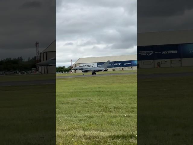 Eurofighter Typhoon landing at RIAT 2024 after display #airtattoo