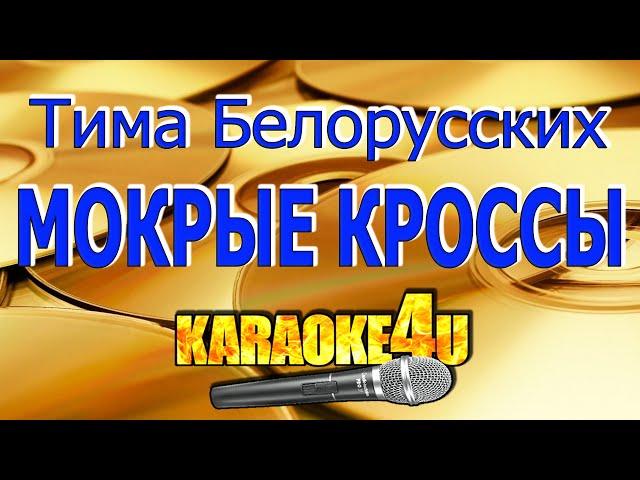 Тима Белорусских | Мокрые кроссы | Караоке (Кавер минус)