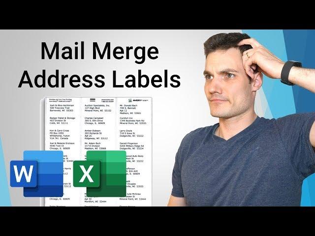 How to Mail Merge Address Labels - Office 365