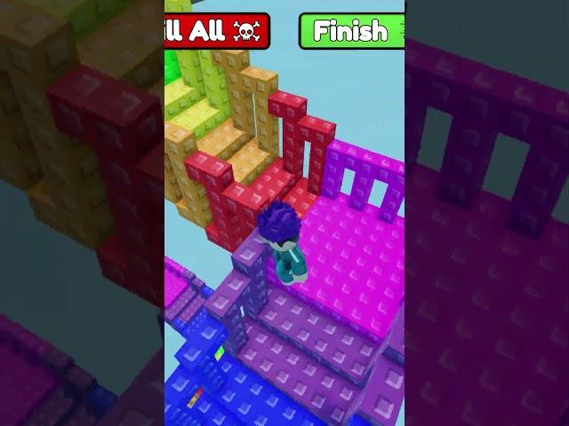 Thanos plays Infinite RainBow Stairs #roblox #shorts