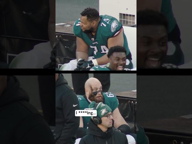Lane Johnson Forgets He’s Mic’d Up  #shorts