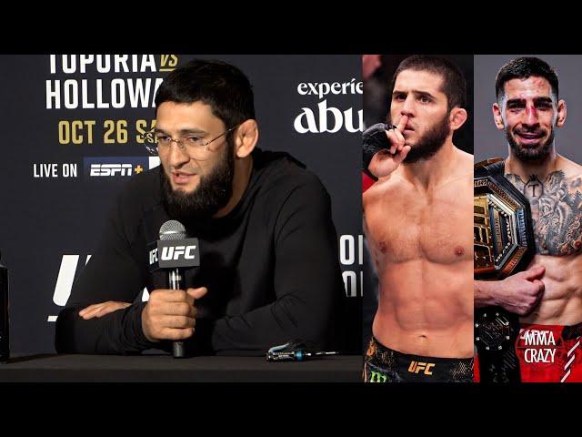 Khamzat Chimaev thoughts on Islam Makhachev vs. Ilia Topuria