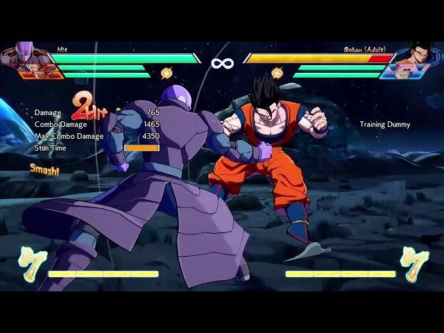 DBFZ Hit No assist Midscreen combos