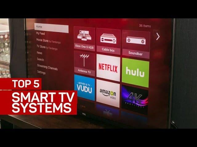 Top 5 smart TV systems (CNET Top 5)