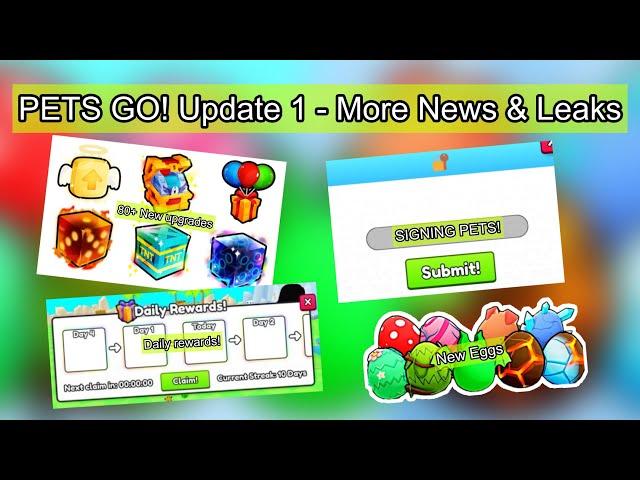  80+ NEW UPGRADES, DAILY REWARDS & MORE!  PETS GO! Update 1 MORE NEWS & LEAKS 