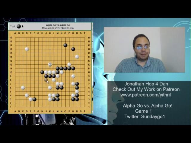 Alpha Go vs. Alpha Go Game 1 - Go From Another Dimension