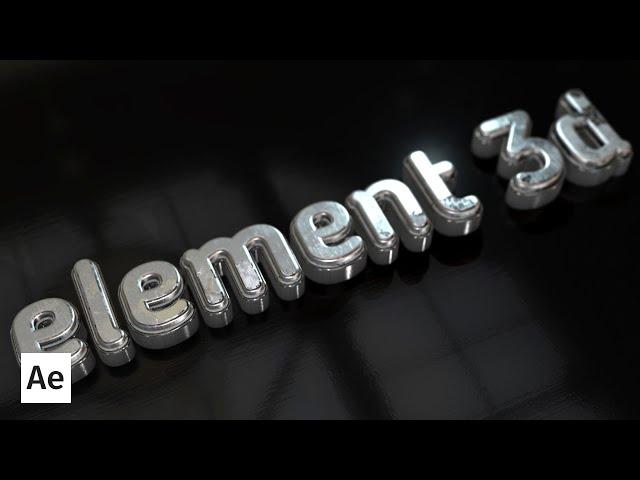 Работа с плагином Element 3D в After Effects