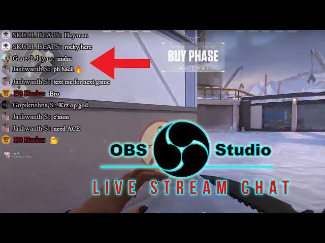 LIVE Chat on Screen using OBS Studio - YouTube Livestreaming Chat 