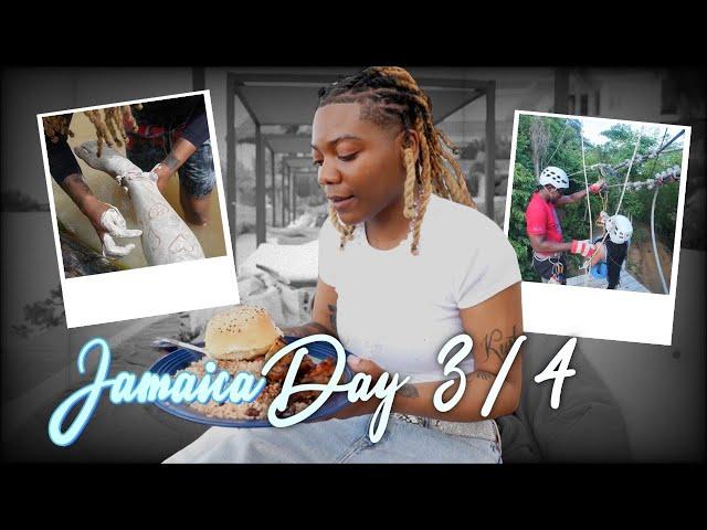 DAY 3-4 #JAMAICA | Rafting & Zip Lining | FUNNIEST FOOD REVIEW EVER Spice Hibachi | He TOOK TOO LONG