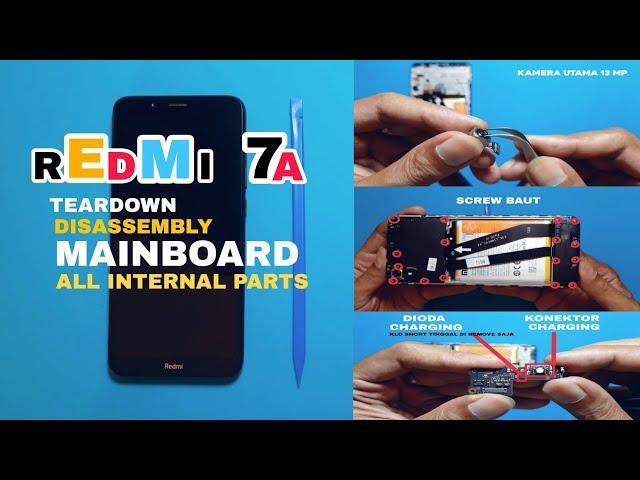 Disassembly REDMI 7a || Teardown all internal parts