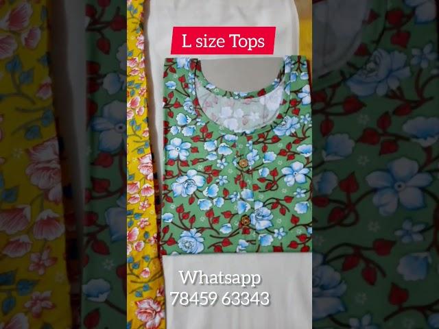 L size sidecut tops @ ₹155 only #magilamtraders #erode #dailywearkurtis #lowestprices #topsworld