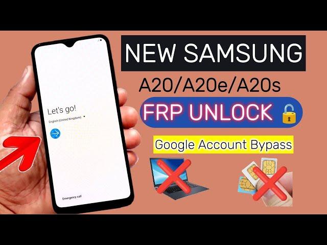 All Samsung A20/A20s/A20e FRP BYPASS || Google Account Unlock || Without PC 2024 Method