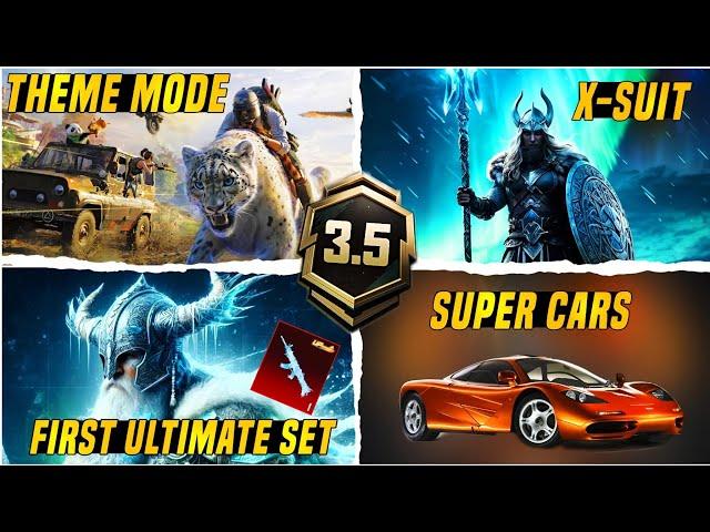 3.5 Update Glacier X-Suit & Glacier Gun Skin ! Next Super Cars Collab & Companion | PUBGM