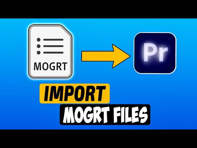 how to add multiple MOGRT files to premiere pro 2023 | FREE MOGRT