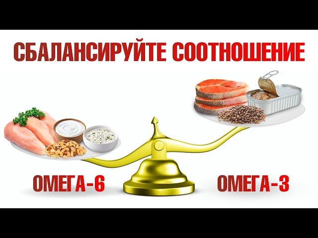 Омега-6 vs омега-3 жирные кислоты Баланс омега-3 и омега-6.