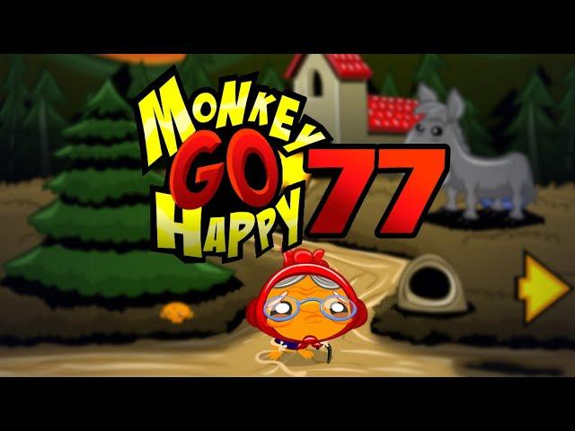 Игра "Счастливая Обезьянка 77" (Monkey GO Happy 77) - прохождение