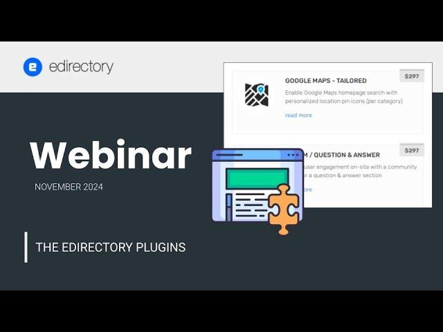 eDirectory Webinar - The eDirectory Plugins