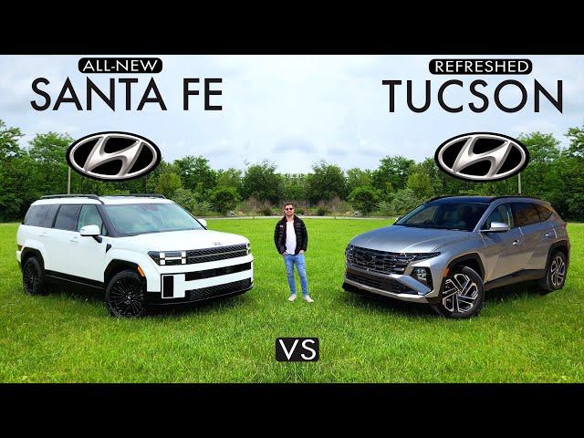 SIBLING RIVALRY! -- 2025 Hyundai Tucson vs. 2025 Hyundai Santa Fe: Comparison