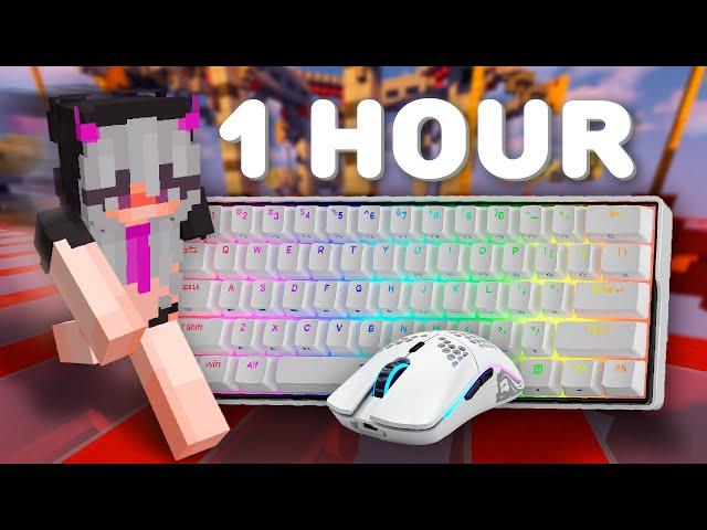 [1 HOUR] Bedwars Keyboard + Mouse Sounds (ASMR) 2K