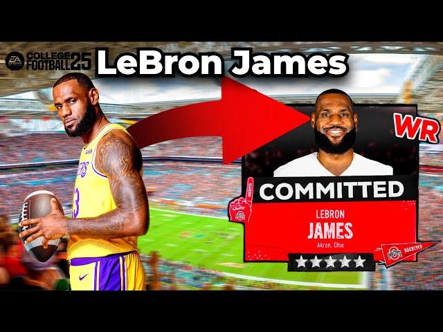 What if LEBRON JAMES Played College Football? (Road to Glory)