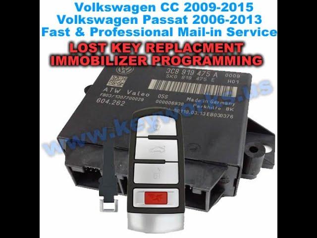 How to remove VW PASSAT/CC comfort module for immobilizer programming. All keys lost mail-in service