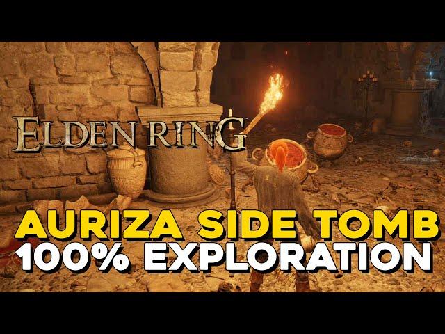 Elden Ring Auriza Side Tomb 100% Exploration Walkthrough (All Items, Secrets...)