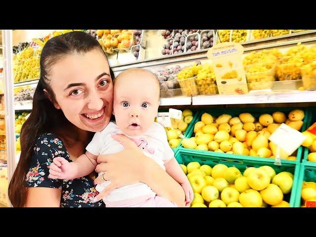 Anne vlog. Sevcan Derin için markete gidiyor! Bebek bakma videosu