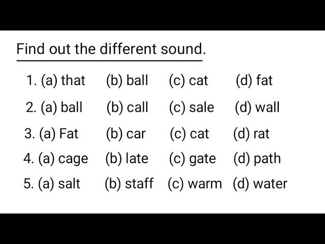 Find out the different Sound।।Pronunciation।। how to improve pronunciation।।Noorenazar Ansari