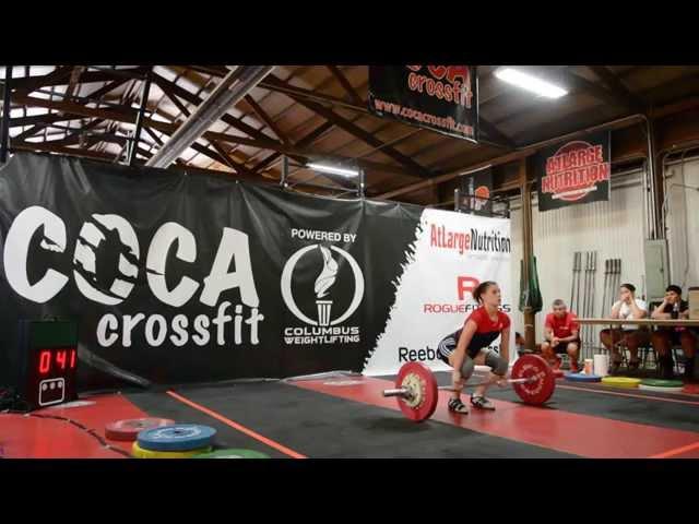Chelsea Kyle Lifting at the 2013 Ohio Weightlifting Championships, Normal Speed Version