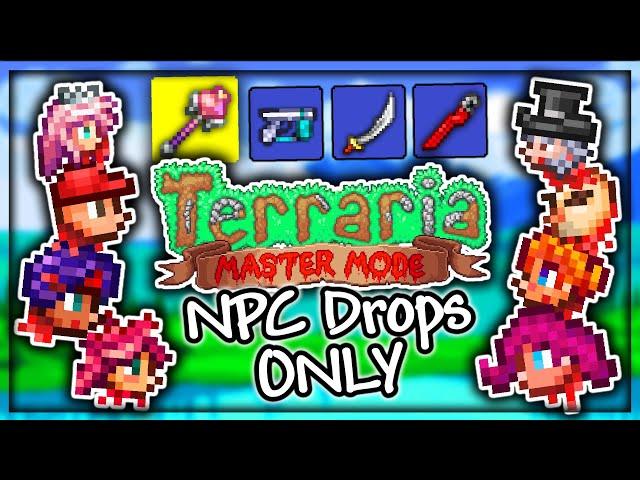 I Beat Terraria Master Mode with ONLY NPC Drops