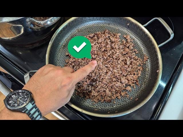 The NEW and IMPROVED way to cook ground beef for maximum flavor! I bet you didn't know this.