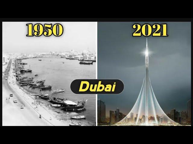 dubai 1950 to 2021 the beautiful of dubai history.........