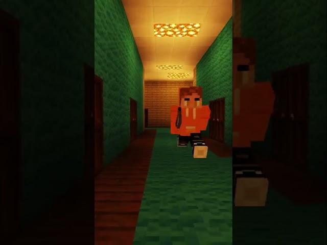 Here's Johnny! The Iconic scene from the Shining, recreated in Minecraft ft @Jon