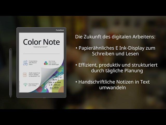 PocketBook Color Note: Der perfekte Begleiter für unzählige Ideen