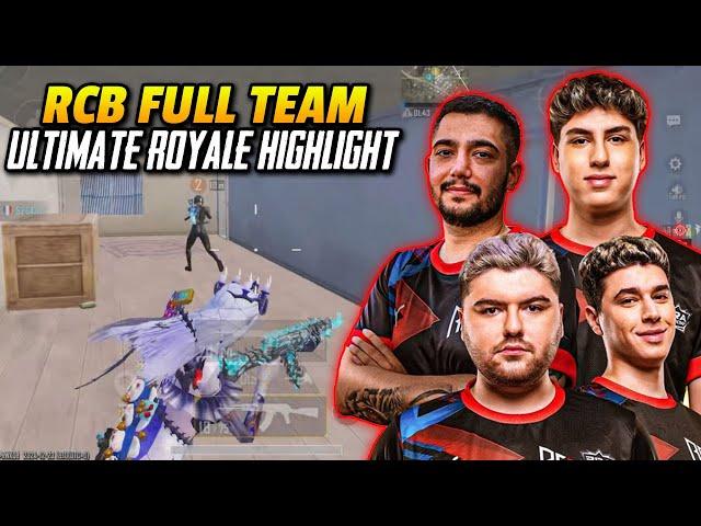 PUBG Mobile Turkey : RCB Full Team Ultimate Royale Highlight