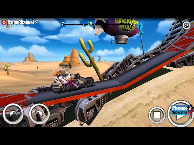 Stickman Trials / Bike Racing Game / Extreme Motorbike / Android Gameplay Video #6