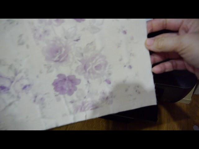 How to Print image on Muslin/Calico fabric for my Vintage Tattered fabric book