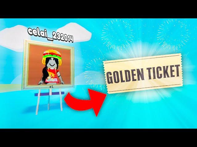 GIVING ROBUX TO THE GOLDEN TICKET WINNER ! ️