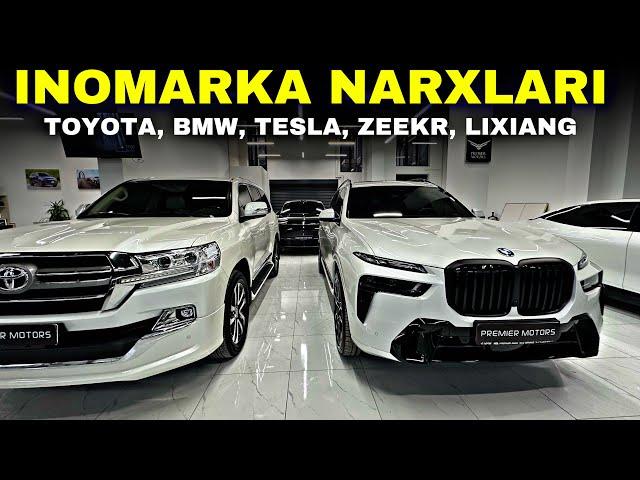 INOMARKA NARXLARI 2024 Dekabr // TOYOTA BMW TESLA ZEEKR LI 9 NARXLARI / ИНОМАРКА НАРХЛАРИ