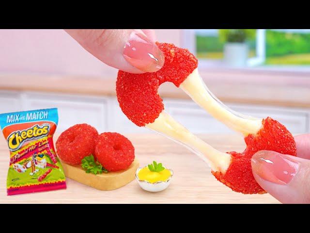 Win $100,000 Prize!  Cooking Miniature Yummy Fried Hot Cheetos Mozzarella Donut Tina Mini Cooking