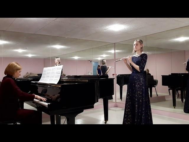 V.Blodek  Concerto  2 часть  Исполнители: флейта - Татьяна Лесницкая, фортепиано -  Анна Полонская