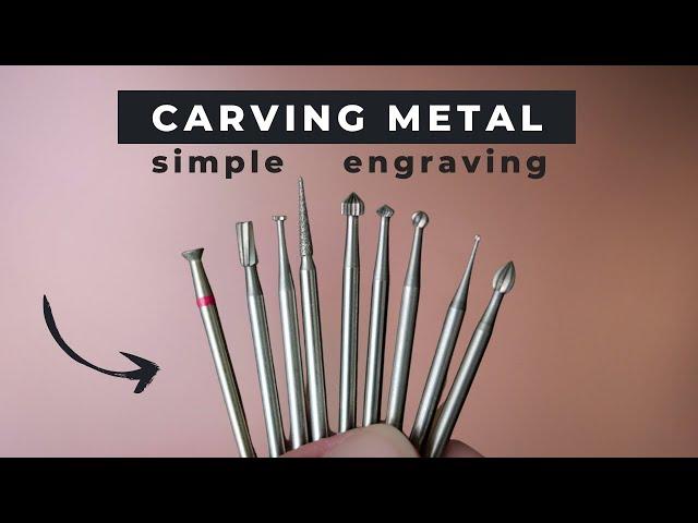 How to CARVE IN METAL - attachments for simple engraving!