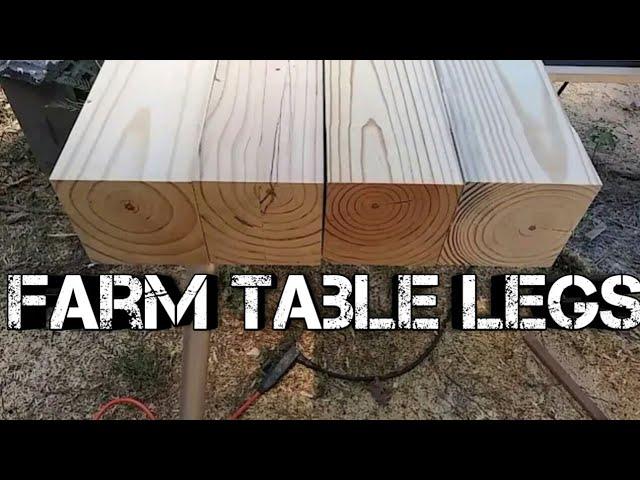 Farm table build homemade table legs