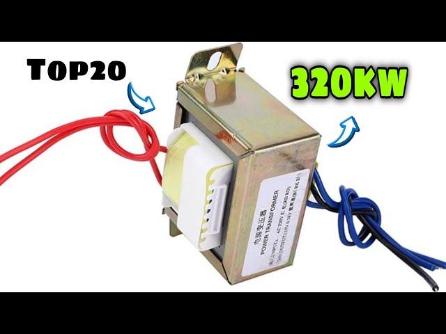 Top20 220v electric  fuel  less generators in the world  using transformers