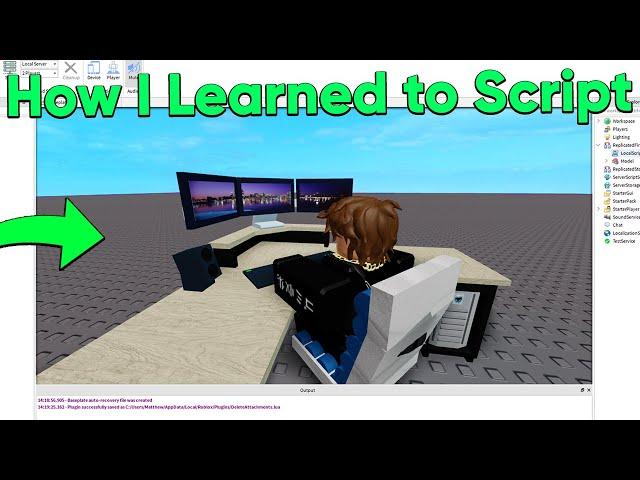 How I Learned to Script on Roblox (My First EVER Game!)