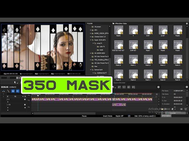 Edius Masking Effects 2024 || Edius Cinematic Mask Effects Free Download- TRANSITION IN EDIUS