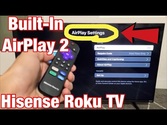 How to Turn AirPlay 2 ON & OFF on Hisense Roku TV