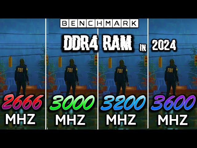 How much RAM MHZ do you need in 2024? 2666 vs 3000 vs 3200 vs 3600 MHZ / Test in 10 Games / 1440p