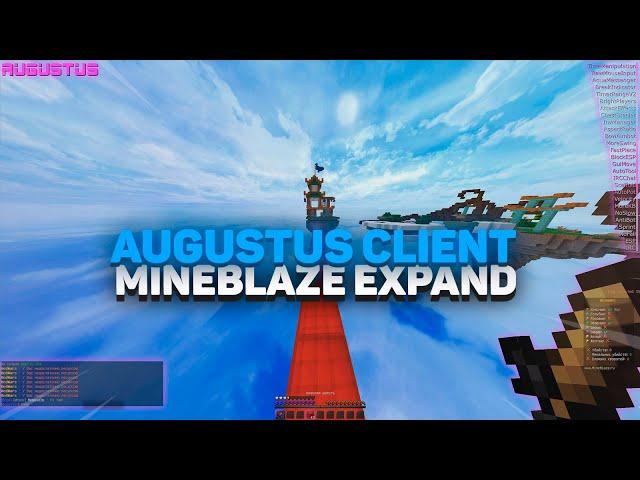 AUGUSTUS CLIENT - ЛУЧШИЙ ЧИТ НА MINEBLAZE/DEXLAND | EXPAND SCAFFOLD 9 BPS | I Ft. MinecraftCheats_