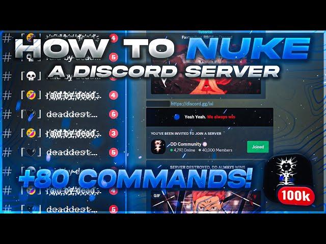 How to NUKE a Discord Server - And recover a nuked server (WORKING)